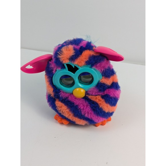 Furby Boom Pink Purple Orange Striped Interactive Talking Toy Hasbro - Picture 11 of 11